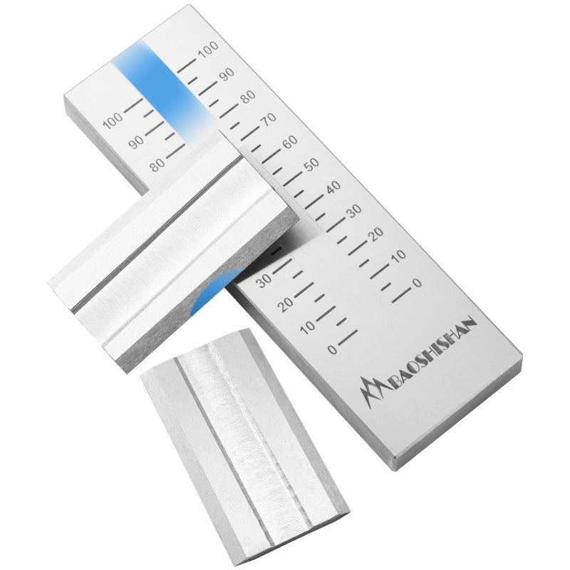 BAOSHISHAN 0-100um Grindometer Stainless Steel Fineness Gauge ISO Standard Single Groove with 2 Scrapers, Storage Case, 25Î¼m/50Î¼m/100Î¼m/150Î¼m Available (100Î¼m, 8Hegman) - Image 1